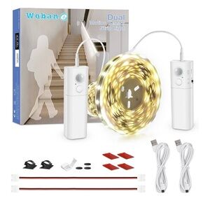 Wobane Dual Motion Sensor Strip Light